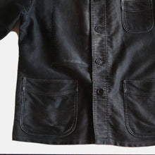 Load image into Gallery viewer, 1950's "LE MONT ST MICHEL" BLACK MOLESKIN JACKET (50 LARGE)