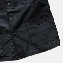 Load image into Gallery viewer, 1940's "BEAU-FORT" BLACK MOLESKIN JACKET WITH V-POCKET (SZ 48 / NEAR DEADSTOCK)