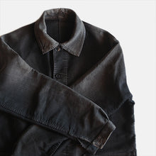 Load image into Gallery viewer, 1950's "LE MONT ST MICHEL" BLACK MOLESKIN JACKET (50 LARGE)