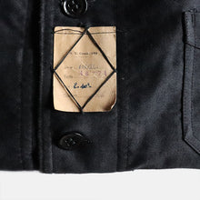 Load image into Gallery viewer, N.O.S 1930's BLACK MOLESKIN JACKET SZ MEDIUM