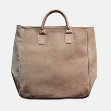 画像をギャラリービューアに読み込む, 1980's "BROOKSTONE" SUEDE LEATHER TOTE MINT CINDITION