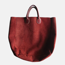 画像をギャラリービューアに読み込む, ~1980's "BROOKSTONE" SUEDE LEATHER BIG TOTE BAG (LARGE)