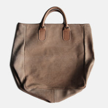 画像をギャラリービューアに読み込む, 1980's "BROOKSTONE" SUEDE LEATHER TOTE MINT CINDITION