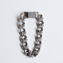 画像をギャラリービューアに読み込む, VINTAGE FRENCH SILVER CHAIN BRACELET (AROUND 1930's)