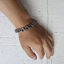 画像をギャラリービューアに読み込む, VINTAGE FRENCH SILVER CHAIN BRACELET (AROUND 1930's)