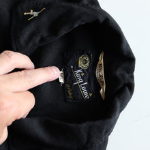 画像をギャラリービューアに読み込む, 1960's~ "KING LOUIE" BLACK RAYON BOWLING SHIRT (SZ MEDIUM-LARGE / GOOD CONDITION)