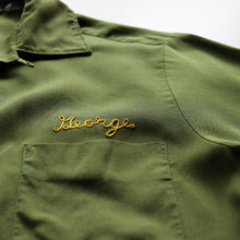 Load image into Gallery viewer, 1950's~ "MR.JOEL CALIFORNIA" RAYON BOWLING SHIRT (SZ LARGE / GOOD CONDITION)