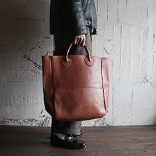 画像をギャラリービューアに読み込む, 1980's "L.L.BEAN" LEATHER BIG TOTE (GOOD CONDITION)