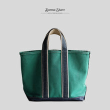 画像をギャラリービューアに読み込む, 1980's "L.L.BEAN" DELUXE TOTE (SZ MEDIUM / GREEN×NAVY / GOOD CONDITION)