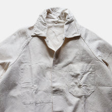 Load image into Gallery viewer, 1960's FRENCH WORK BUTCHER SMOCK (SZ UNISEX / DEADSTOCK→ONE WASH)