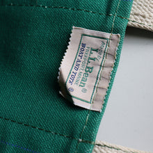 画像をギャラリービューアに読み込む, 1980's "L.L.BEAN" DELUXE TOTE (SZ MEDIUM / GREEN×NAVY / GOOD CONDITION)