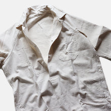 Load image into Gallery viewer, 1960's FRENCH WORK BUTCHER SMOCK (SZ UNISEX / DEADSTOCK→ONE WASH)