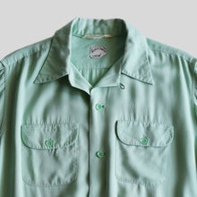 画像をギャラリービューアに読み込む, ~1960's "NAT NAST" BOWLING SHIRT (SZ X-LARGE / MINT GREEN / GOOD CONDITION)