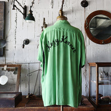 Load image into Gallery viewer, 1950's "HILTON" RAYON BOWLING S/S SHIRT (SZ XL / GOOD COLOR)