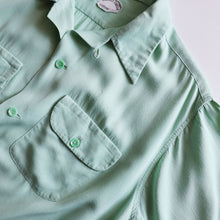 画像をギャラリービューアに読み込む, ~1960's "NAT NAST" BOWLING SHIRT (SZ X-LARGE / MINT GREEN / GOOD CONDITION)