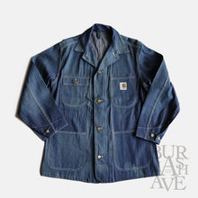 Load image into Gallery viewer, 1970's "CARHARTT" DENIM COVERALL (SZ38 / SUNFADED DEADSTOCK)