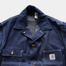 Load image into Gallery viewer, 1990's "CARHARTT" DENIM COVERALL (SZ 44 / DEADSTOCK)