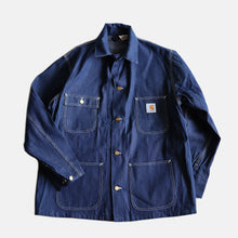 Load image into Gallery viewer, 1990's "CARHARTT" DENIM COVERALL (SZ 44 / DEADSTOCK)