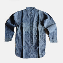 Load image into Gallery viewer, DEAD STOCK 1940's "U.S.N" COTTON CHAMBRAY L/S SHIRT (SZ 14H)