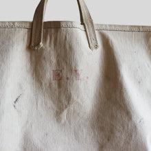 画像をギャラリービューアに読み込む, ~1950's CANVAS COAL BAG WITH STENCIL (SZ LARGE / GOOD CONDITION)