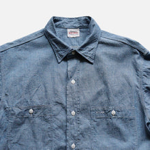 Load image into Gallery viewer, 1950's "BIG MAC" BLUE CHAMBRAY WORK SHIRT (SZ LARGE / VERY GOOD CONDITION)