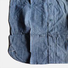 Load image into Gallery viewer, DEAD STOCK 1940's "U.S.N" COTTON CHAMBRAY L/S SHIRT (SZ 14H)