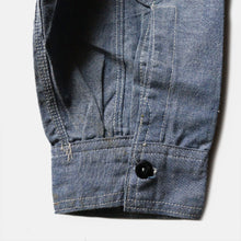 Load image into Gallery viewer, 1930's~ "MODEL SHIRT" HEAVY OZ WORK CHAMBRAY SHIRT (SZ 16 / SPECIAL DETAIL / DEADSTOCK)
