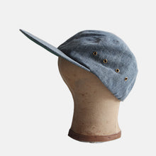 Load image into Gallery viewer, 1980's "EDDIE BAUER" CHAMBRAY LONGER BILL CAP (SZ L-XL) MINT CONDITION