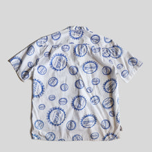 Load image into Gallery viewer, ”COCA COLA" OPEN COLLAR COTTON BOX SHIRT (SZ LARGE / OFICIAL WEAR / AROUND 1980's)