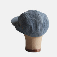 Load image into Gallery viewer, 1980's "EDDIE BAUER" CHAMBRAY LONGER BILL CAP (SZ L-XL) MINT CONDITION
