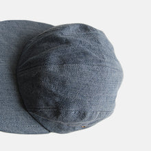 Load image into Gallery viewer, 1980's "EDDIE BAUER" CHAMBRAY LONGER BILL CAP (SZ L-XL) MINT CONDITION