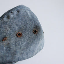 画像をギャラリービューアに読み込む, 1990's "EDDIE BAUER" LONGBILL CAMBRAY CAP (SZ XL / USED CONDITION)