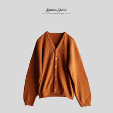 Load image into Gallery viewer, VINTAGE COTTON×WOOL CARDIGAN (SZ MEDIUM / GOOD CONDITION / AROUND 1960's)