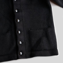 画像をギャラリービューアに読み込む, ~1940's SHAWL COLLAR CARDIGAN (SZ MEDIUM / BLACK / GOOD CONDITION)