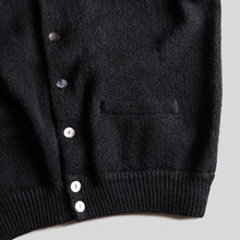 画像をギャラリービューアに読み込む, 1960's "JOSEPH HORN CO." WOOL CARDIGAN (BIG SIZE / BLACK / GOOD CONDITION)