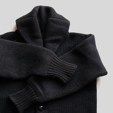 画像をギャラリービューアに読み込む, ~1940's SHAWL COLLAR CARDIGAN (SZ MEDIUM / BLACK / GOOD CONDITION)