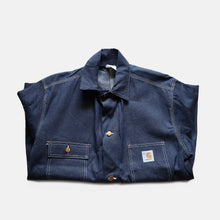 Load image into Gallery viewer, 1980's "CARHARTT" COTTON DENIM COVERALL (SZ 42 / DEADSTOCK)