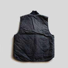 画像をギャラリービューアに読み込む, 2010's "CARHARTT" DUCK VEST (SZ LARGE / BLACK BODY / CORPORATE STITCH)