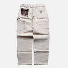 Load image into Gallery viewer, "CARHARTT" DOUBLE KNEE PAINTER PANTS (SZW34×L30 / ECRU / DEADSTOCK)