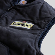 画像をギャラリービューアに読み込む, 2010's "CARHARTT" DUCK VEST (SZ LARGE / BLACK BODY / CORPORATE STITCH)