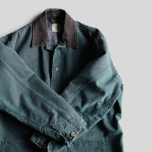 画像をギャラリービューアに読み込む, "CARHARTT" MICHIGAN CHORE COAT (SZ LARGE / GREEN DUCK)