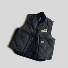 画像をギャラリービューアに読み込む, 2010's "CARHARTT" DUCK VEST (SZ LARGE / BLACK BODY / CORPORATE STITCH)