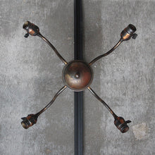 Load image into Gallery viewer, ANTIQUE JAPANNNED COPPER CEILING LAMP