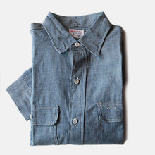 Load image into Gallery viewer, MADE IN USA N.O.S 1950's "BIG MAC" BLUE CHAMBRAY WORK SHIRT (15H)