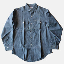 Load image into Gallery viewer, MADE IN USA N.O.S 1950's "BIG MAC" BLUE CHAMBRAY WORK SHIRT (15H)