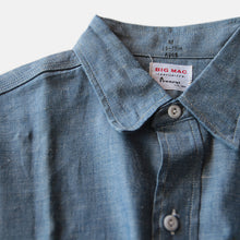 Load image into Gallery viewer, MADE IN USA N.O.S 1950's "BIG MAC" BLUE CHAMBRAY WORK SHIRT (15H)
