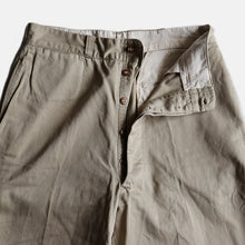 Load image into Gallery viewer, 1950's "U.S.ARMY" MILITARY CHINO TROUSER (SZ W32 L30)