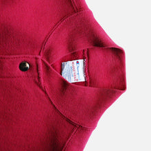 Load image into Gallery viewer, 1990's "CHAMPION" SNAP CARDIGAN (SZ MEDIUM / RASPBERRY / GOOD CONDITION)