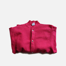 Load image into Gallery viewer, 1990's "CHAMPION" SNAP CARDIGAN (SZ MEDIUM / RASPBERRY / GOOD CONDITION)