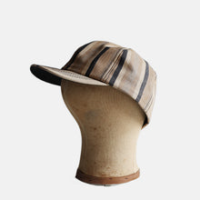 Load image into Gallery viewer, 1990's SHORT BILL STRIPE CAP (SZ 60cm / GOOD CONDITION)
